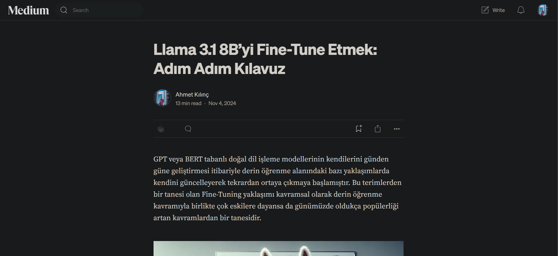 Medium Article